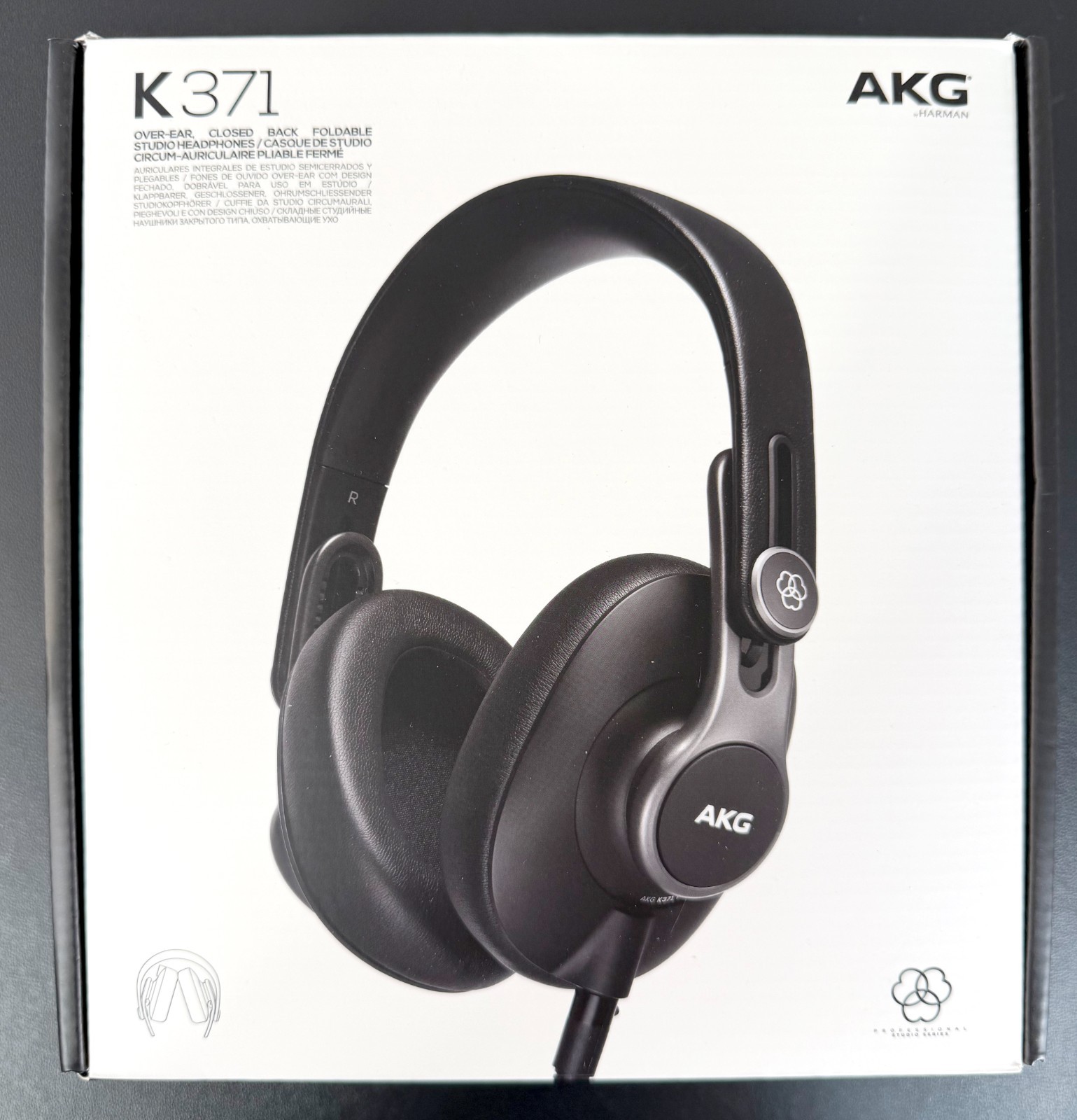 AKG K371 Over-Ear Oval Closed-Back Pro Studio Headphones 50MM Drivers / Swivel