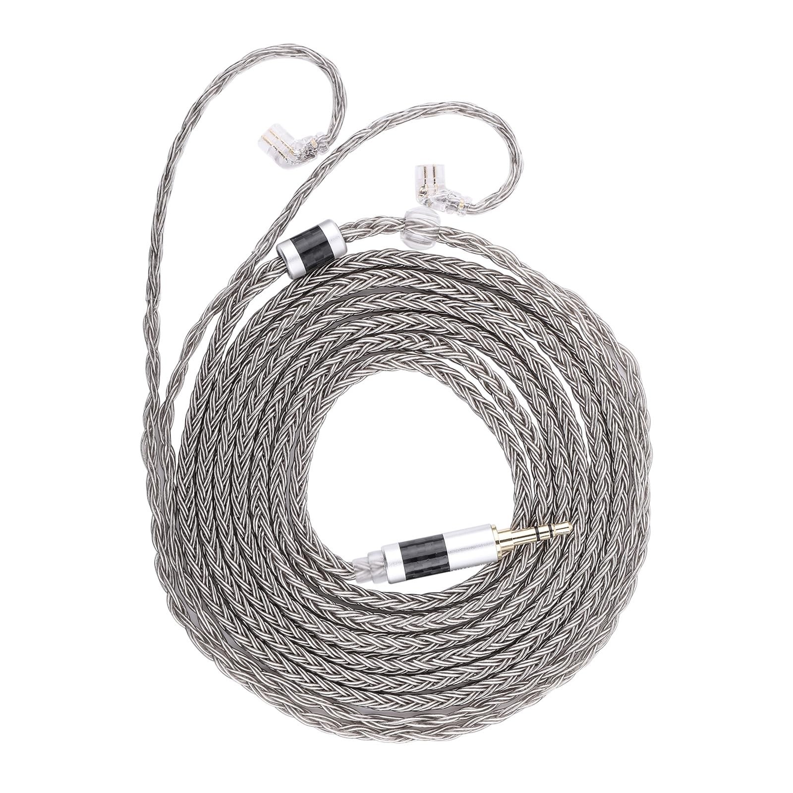 Tripowin Zonie IEM Cable, 2m Long Earbud Cord, 16 Core Silver Plated Earphone…