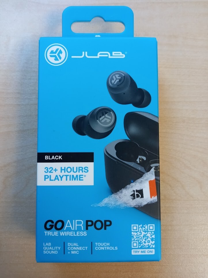 Jlab Go Air Pop True Wireless Bluetooth Earbuds, Color: Black New in Sealed Box!