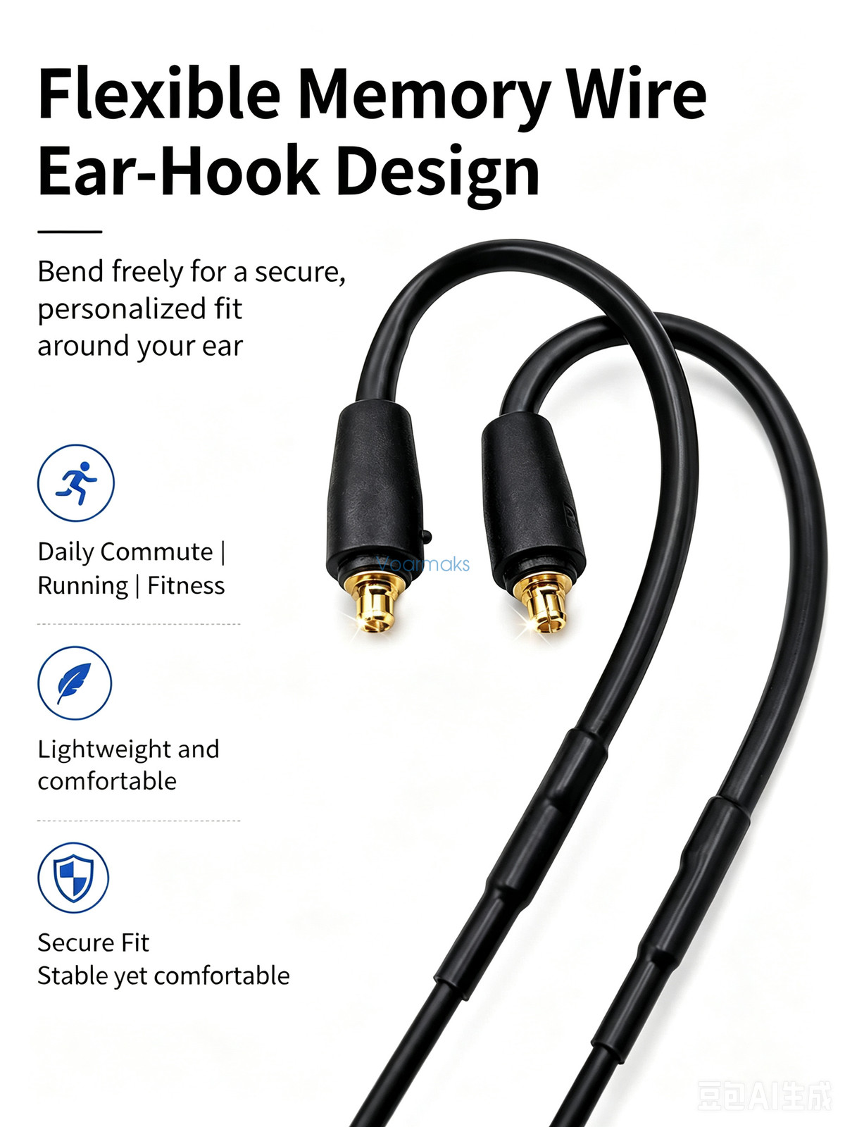 Hifi Occ DAC Earphone Cable for Sennheiser IE200 IE300 IE600 IE900 Mic Control