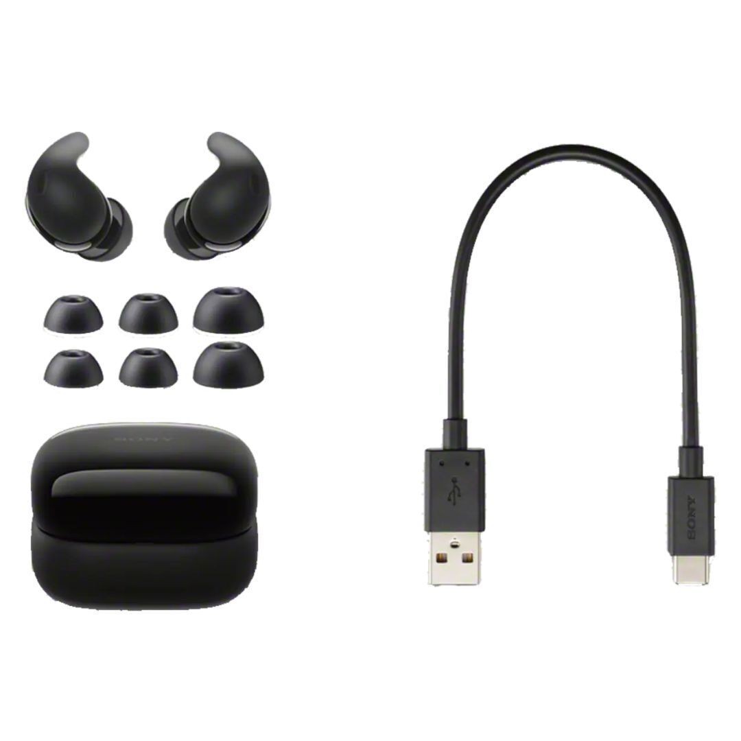 Sony LinkBuds Fit True Wireless Bluetooth Noise Canceling Earbuds 5.5hrs (Black)