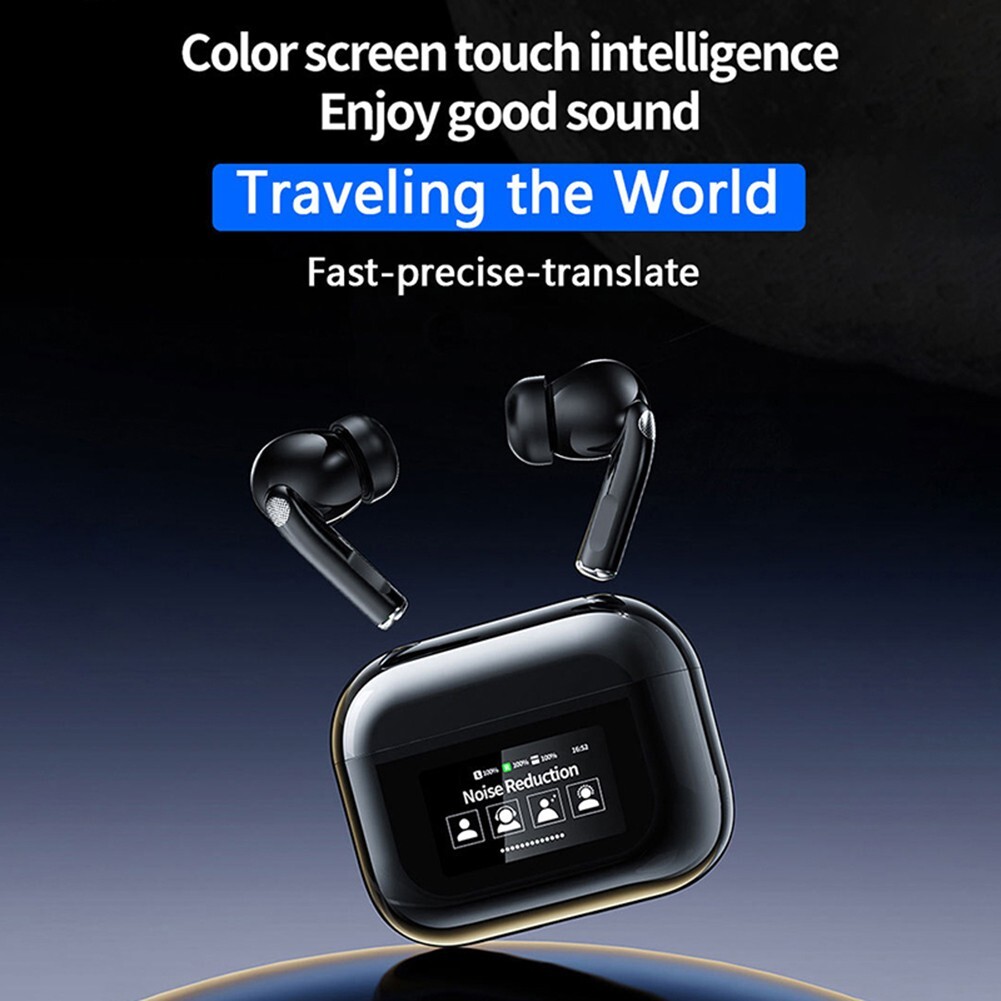1 Pcs ABS Accurate 144 Languages Translation Wireless 5.0 Earbuds With Charging