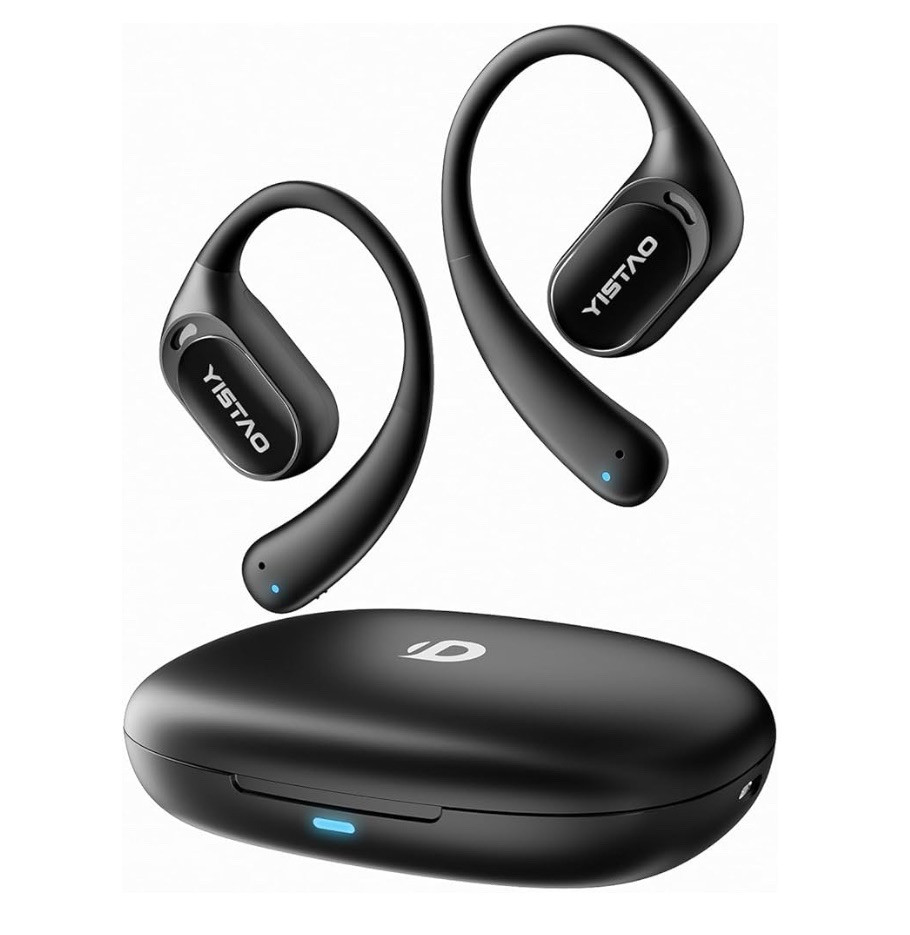 Yistao -Open Ear Headphones with 35 Hours Playtime, True Wireless Air Conduction