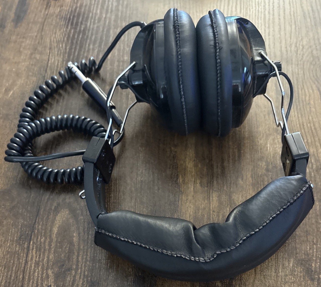 Vintage Vanco HF-24 Black Deluxe Stereo Headset – Padded Headphones 8ohm