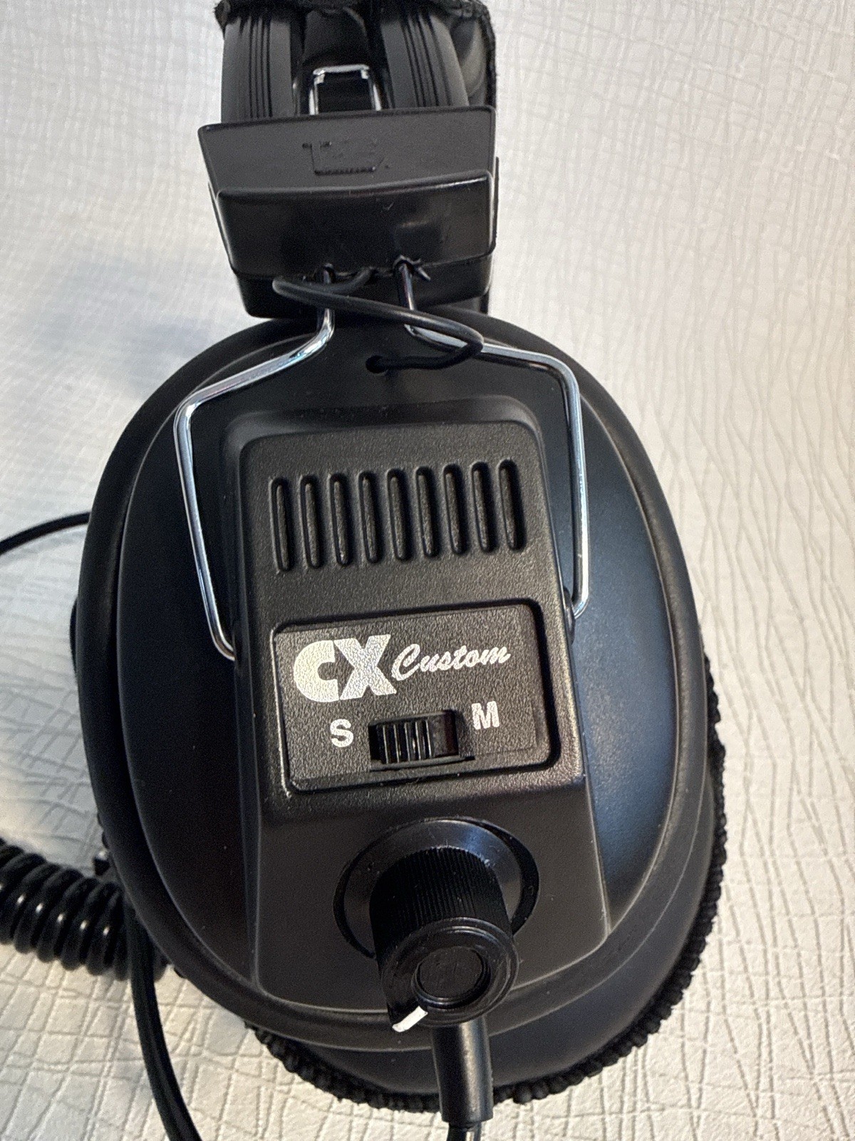 CX Custom Vintage Over Ear Stereo Headphones Wired Volume Control Retro