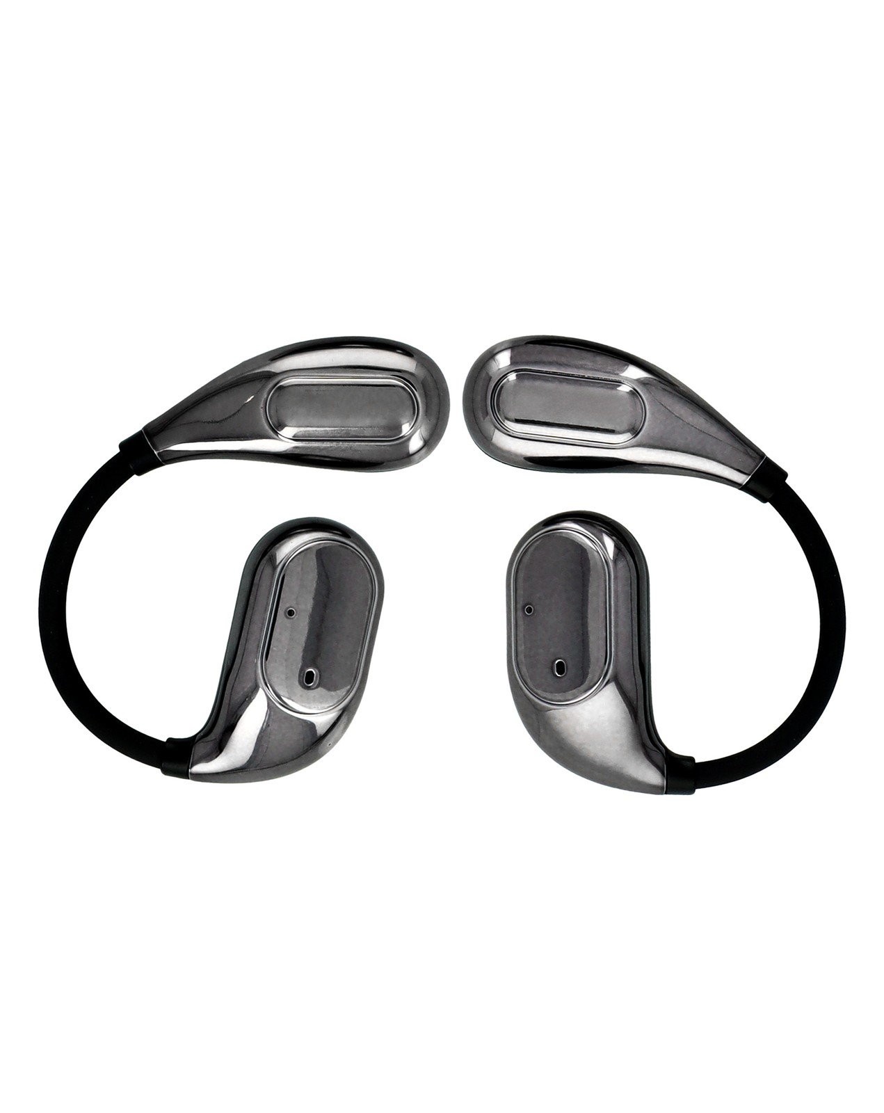 ELEVATE On-Ear True Wireless Earbuds with Touchscreen Smart Case (BLACK)