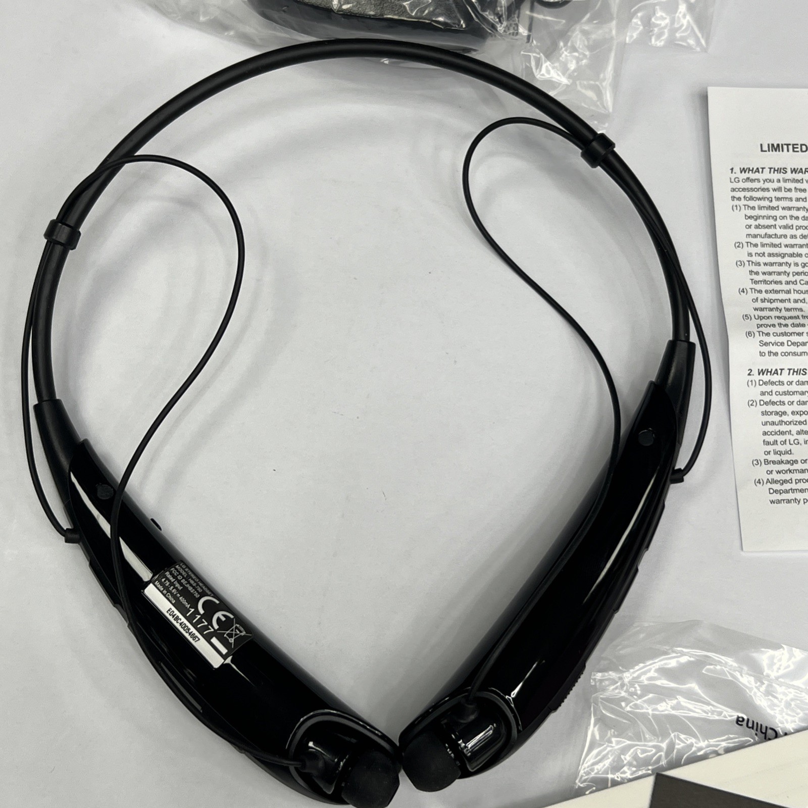 LG TONE PRO Wireless Stereo Headset HBS-750 Black MINT!