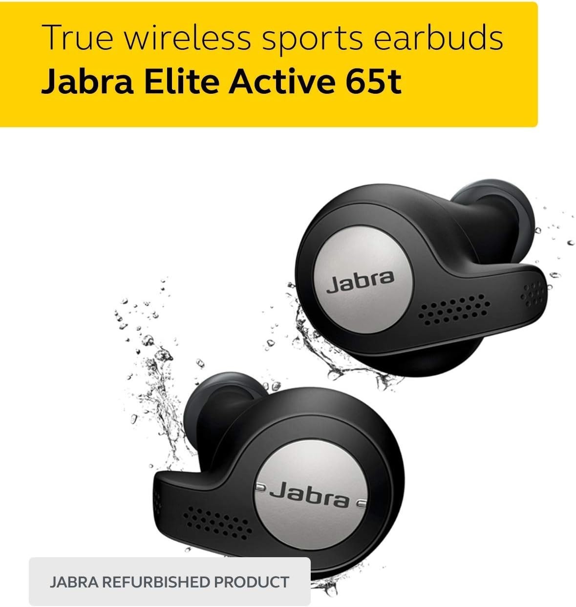 Jabra Elite Active 65t Alexa Enabled True Wireless Sports Earbuds with Charging