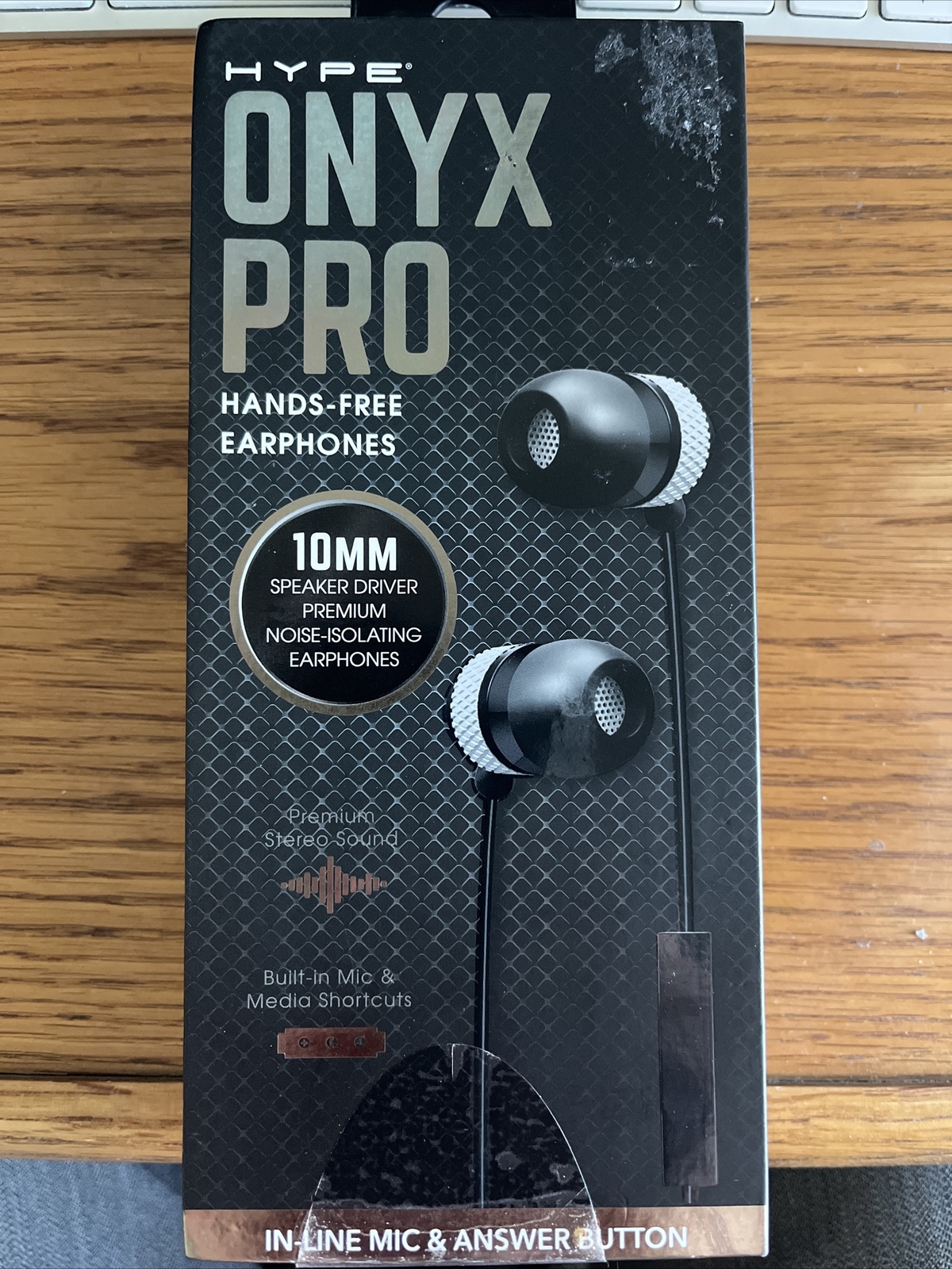 Hype Onyx Pro Hands-Free Earphones 10MM Speaker Driver Noise-isolating