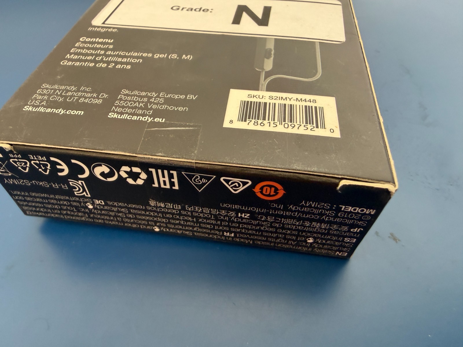 NEW Skullcandy Ink’d+ Plus Wired Earbuds Android Earphones with Mic 3.5mm Black