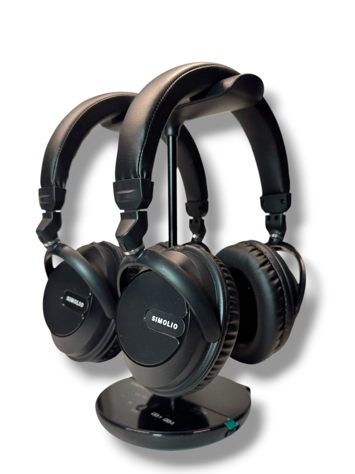 SIMOLIO JH-737D Plus Wireless TV Headphones Dual Bluetooth RF Headset New