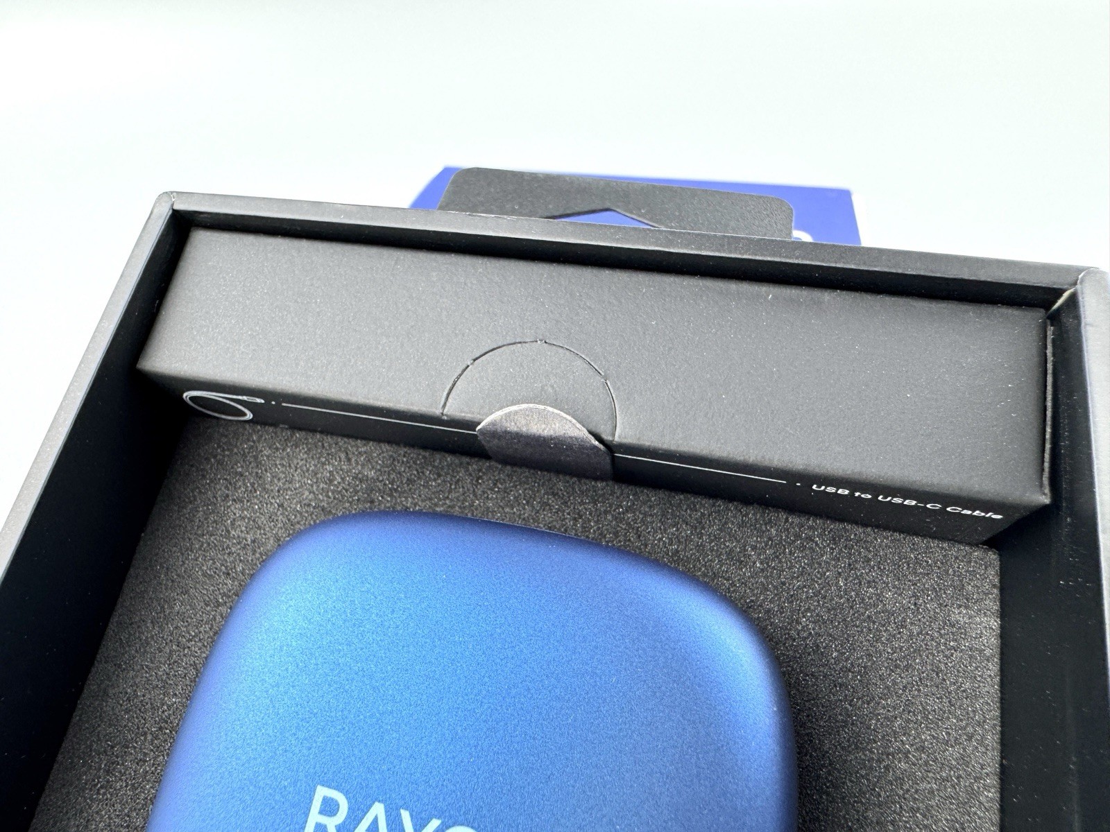 Raycon Essential Open Earbuds Wireless Headphones BLUE (RBO715) Clean, Open Box