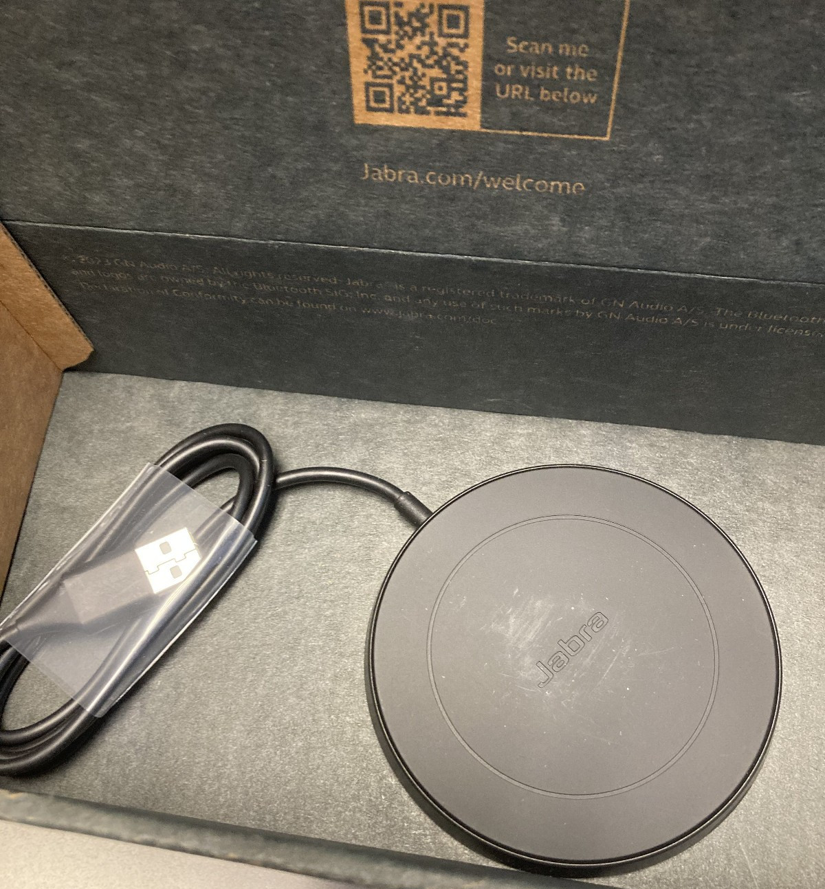Jabra Evolve2 65 Flex UC USB-C Wireless Headset Charging Pad 26699-989-889