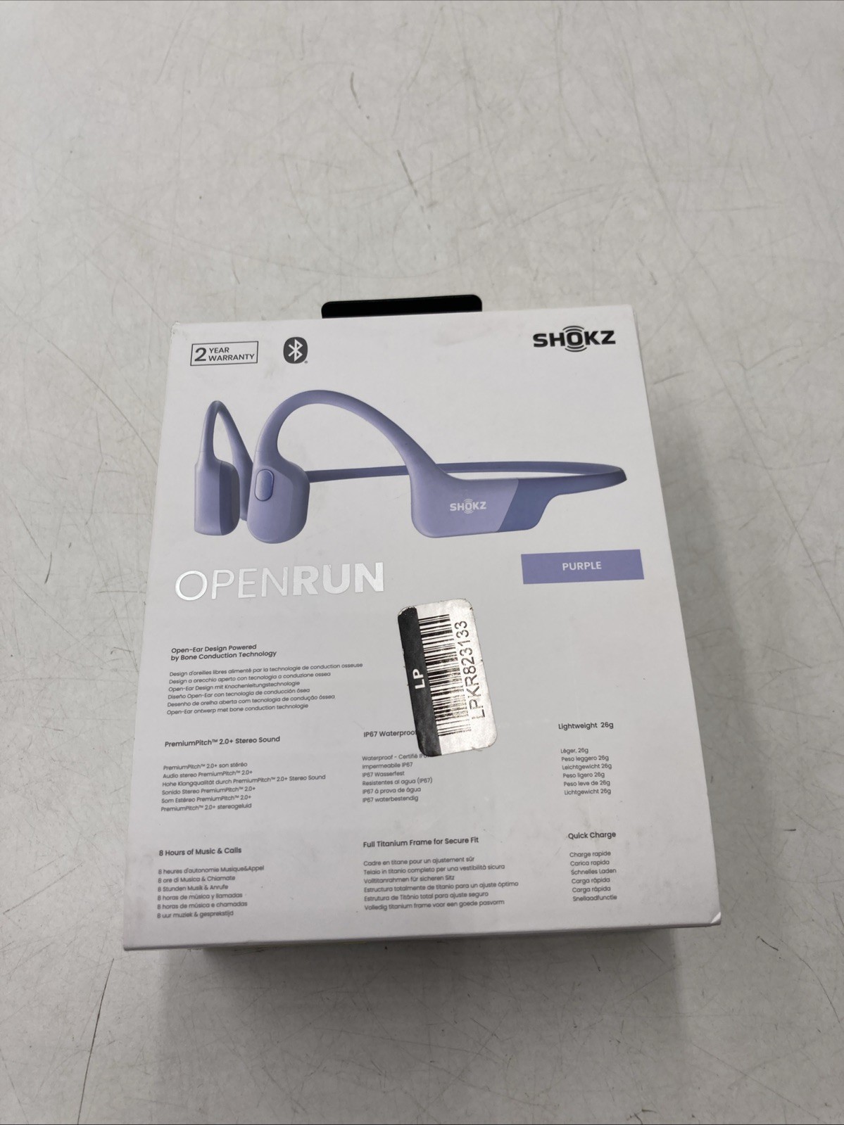 Shokz OpenRun S803 Bluetooth Wireless Headphones – Lavender