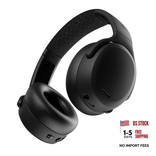 Crusher ANC 2 Wireless Over-Ear Bluetooth Headphones with Multi True Black