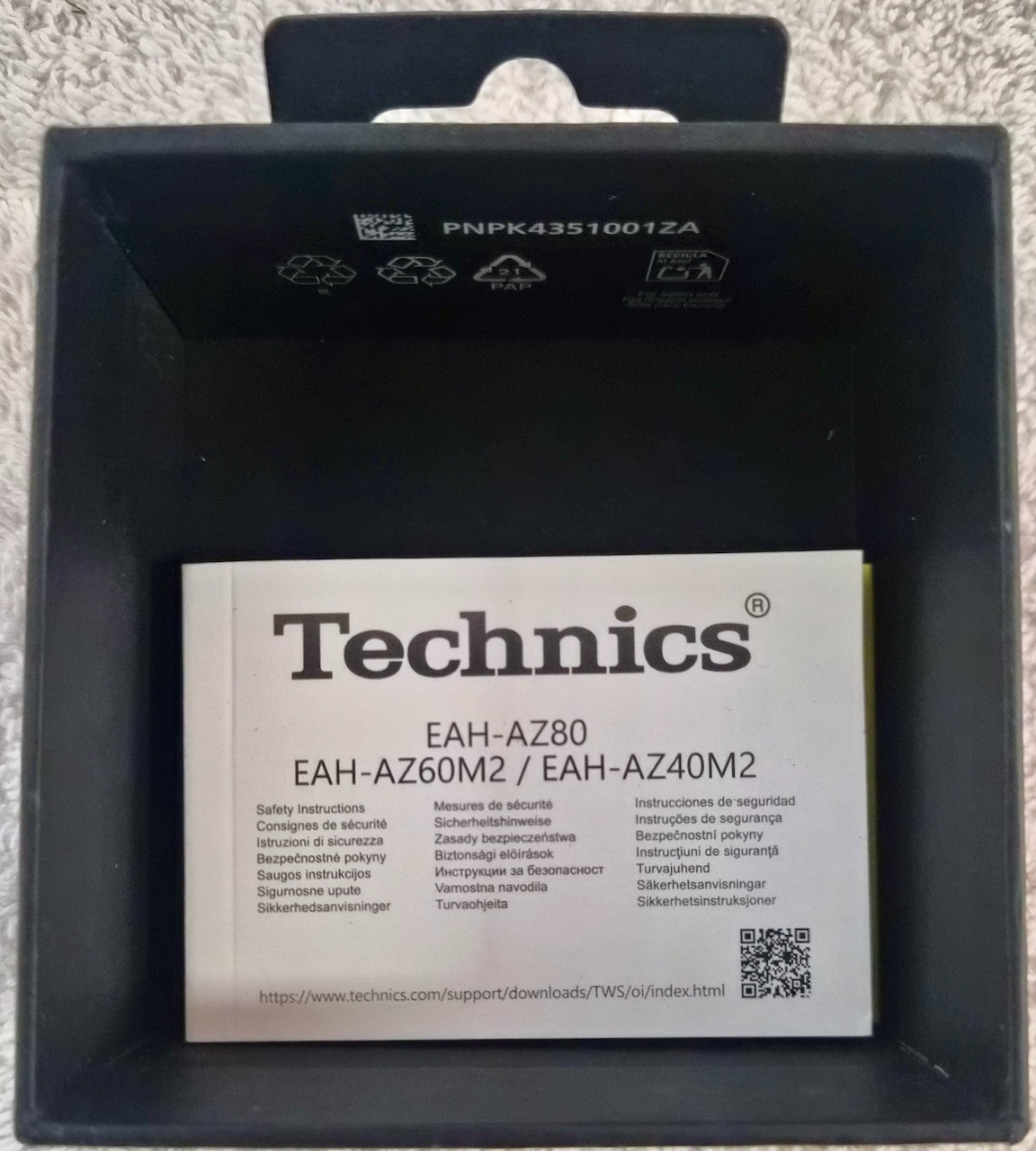 Technics EAH-AZ-80 earbuds – Silver- Complete