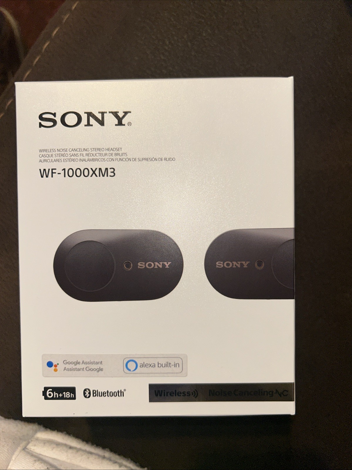 Sony WF-1000XM3 True Wireless Bluetooth Noise Canceling in-Ear Headphones Black