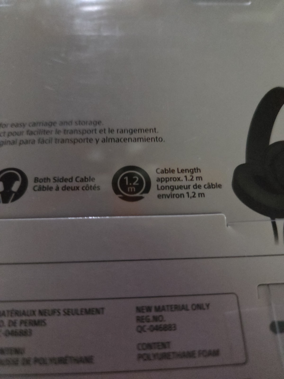 Sony MDRZX110 Monitor Black Headphones L Shaped Jack Stereo Mini Plug