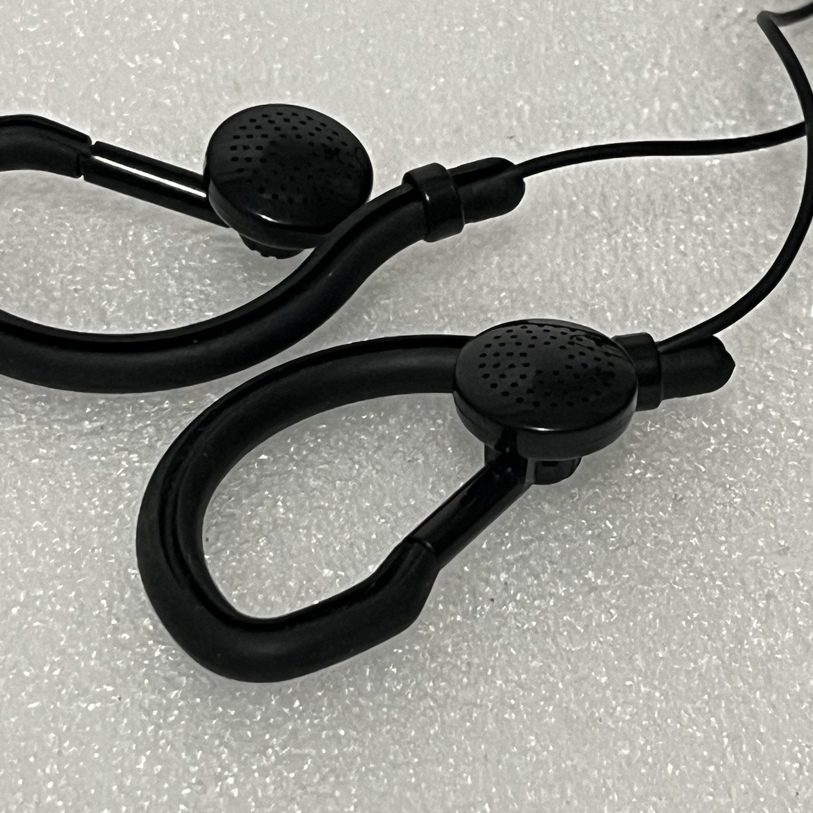 Genuine Sony SPORT Running EARHOOK 3.5mm Wired HEADPHONES BLACK MDR-J0Z1