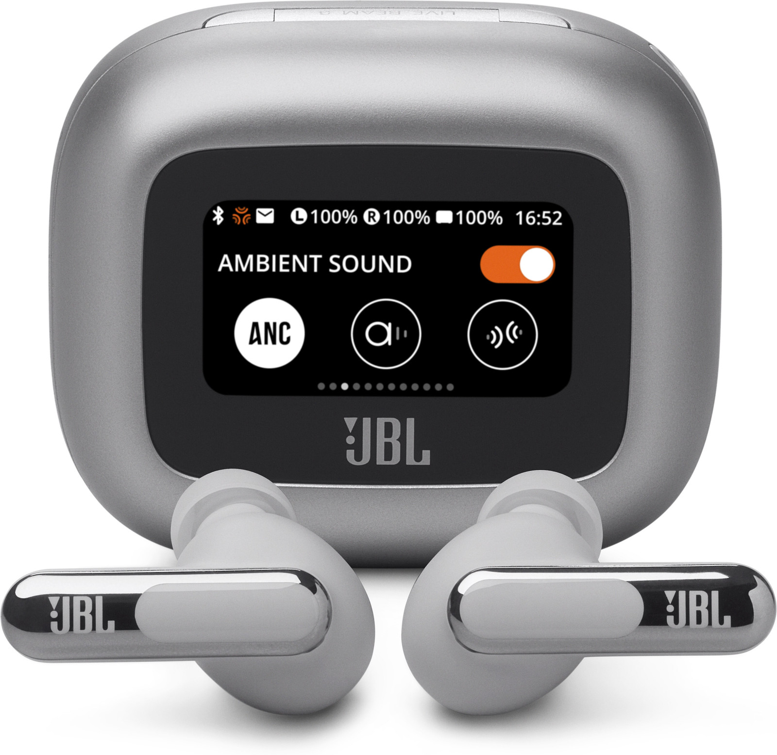 JBL Live Beam 3 true-wireless headphones (silver)