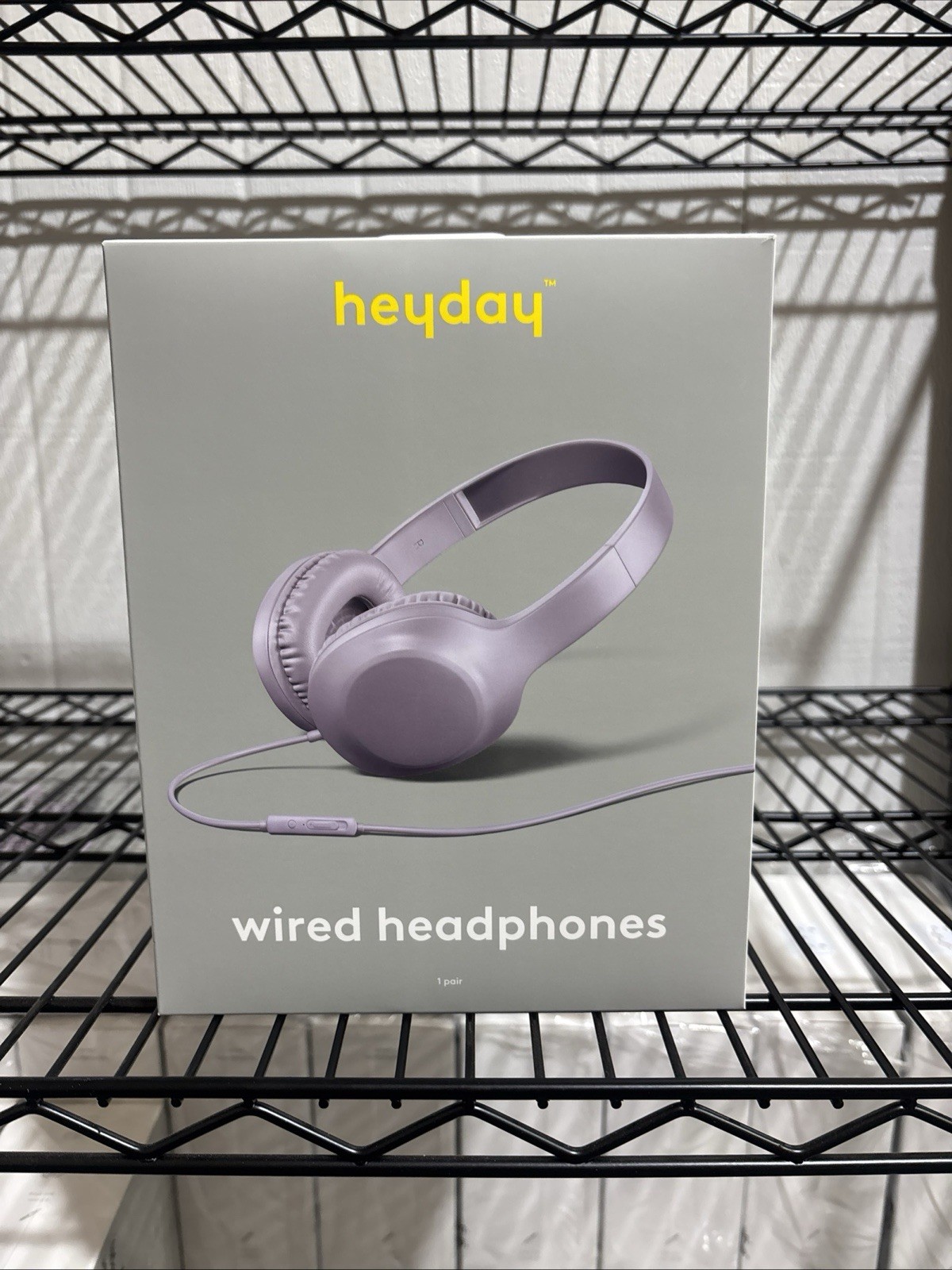 Heyday Wired On‑Ear Headphones – Soft Purple– Brand New Sealed – 3.5mm w/ Mic