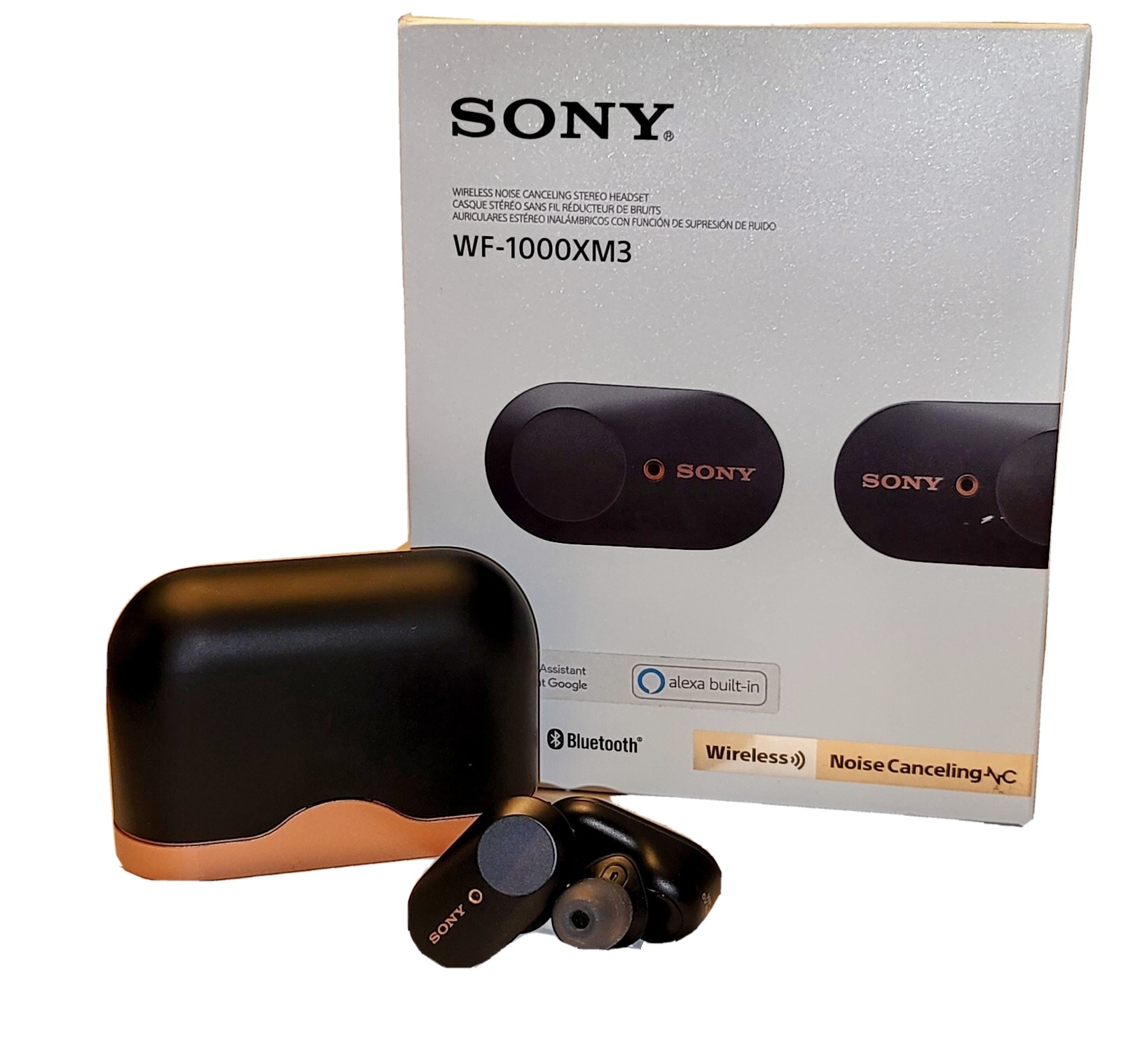Sony WF-1000XM3 Wireless Noise Cancelling Headphones – Black