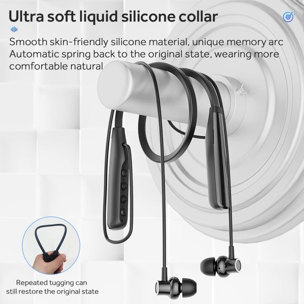 Ergonomic In-Ear Bluetooth Earphones with 100 Hours Playback & Noise Reduction
