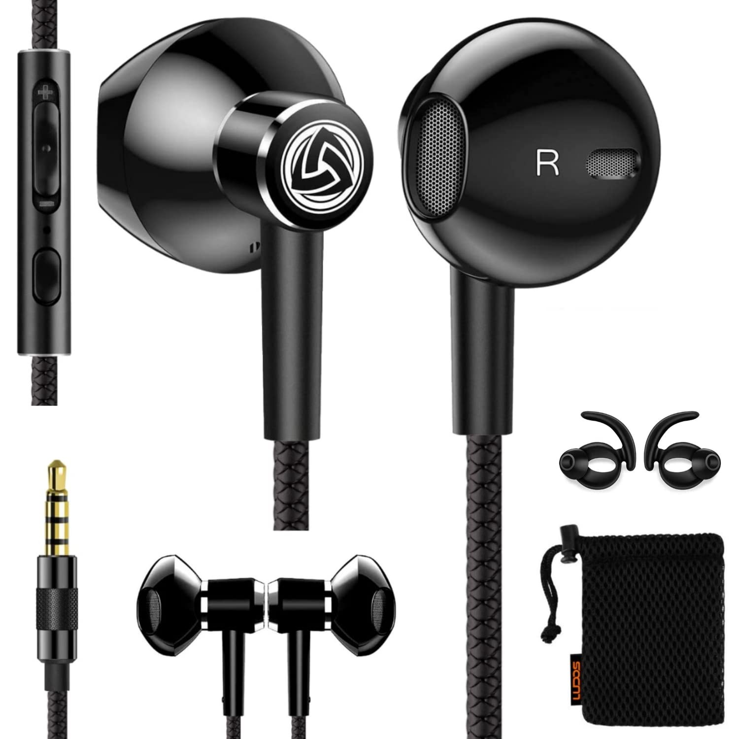 LUDOS SPECTA Wired Earbuds in-Ear Headphones, 5 Years Warranty, Earphones