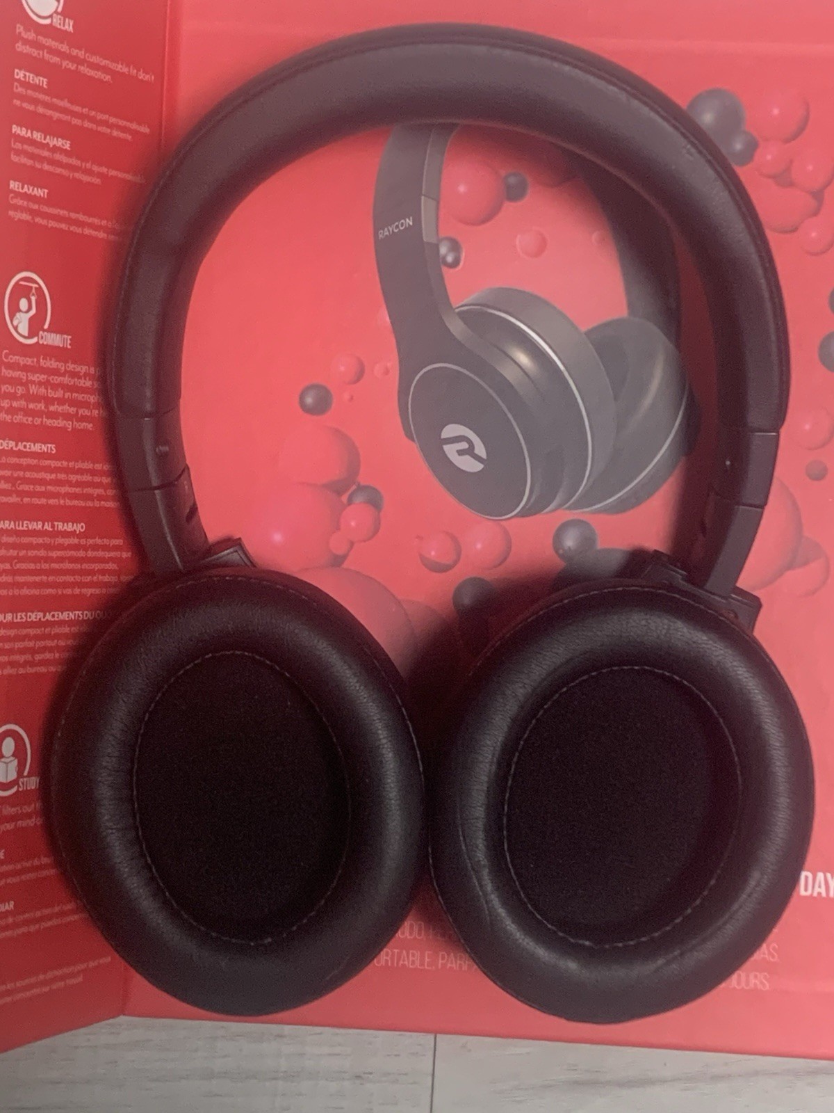 Raycon RBH820-Bla The Everyday Over-Ear Excellent Used Condition