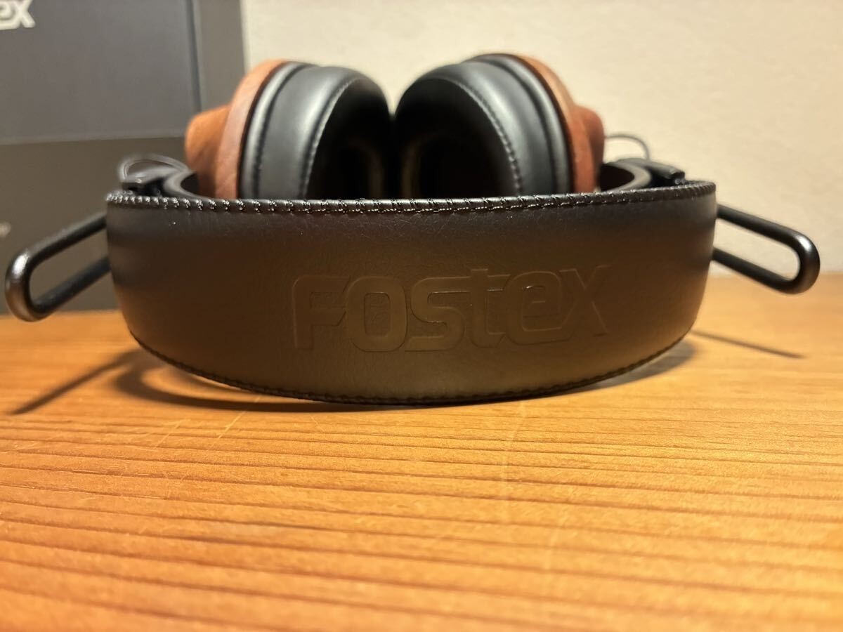 FOSTEX T60RP Planar Magnetic Headphones Wood Housing Black Tested Working