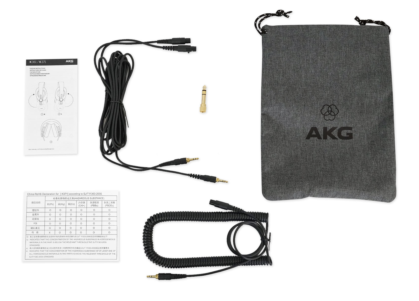 AKG K371 Over-Ear Oval Closed-Back Pro Studio Headphones 50MM Drivers / Swivel