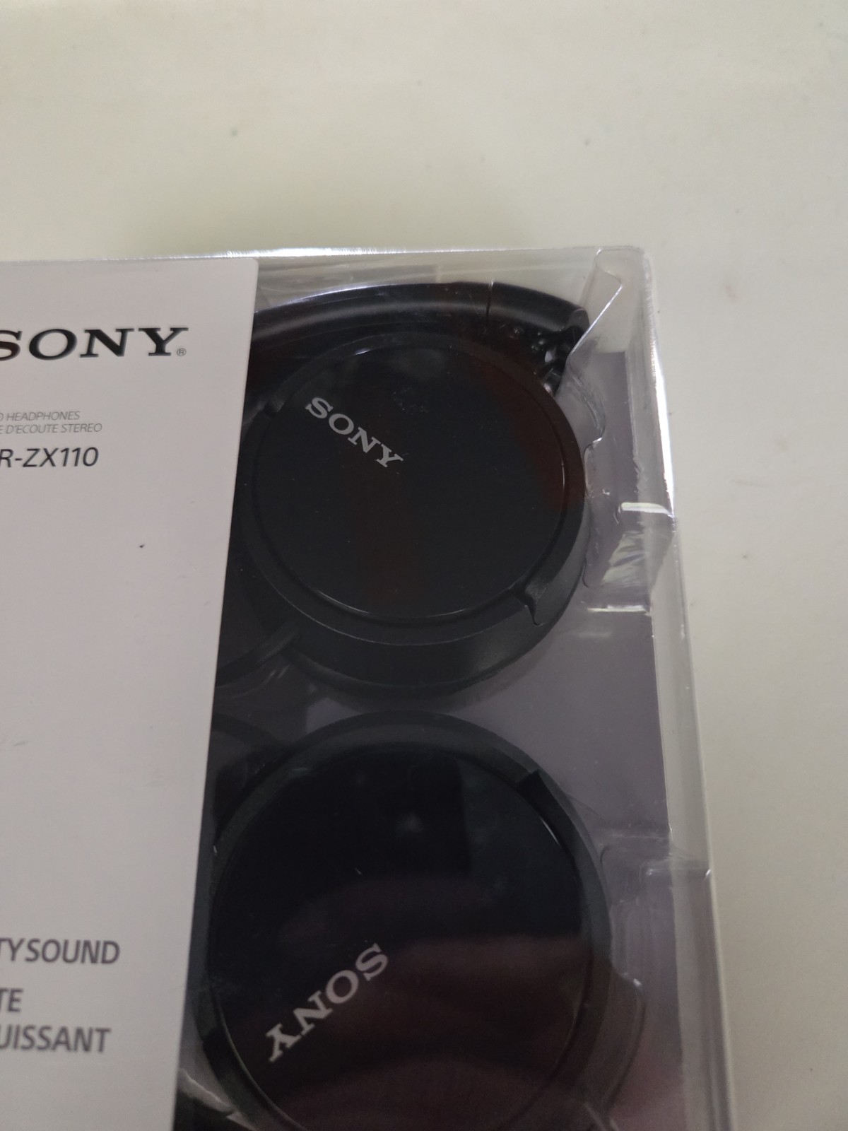 Sony MDRZX110 Monitor Black Headphones L Shaped Jack Stereo Mini Plug