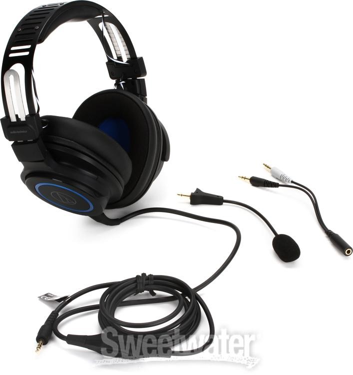 Audio-Technica ATH-G1 Premium Headset with Detachable Mic, 3.5mm TRRS Connector