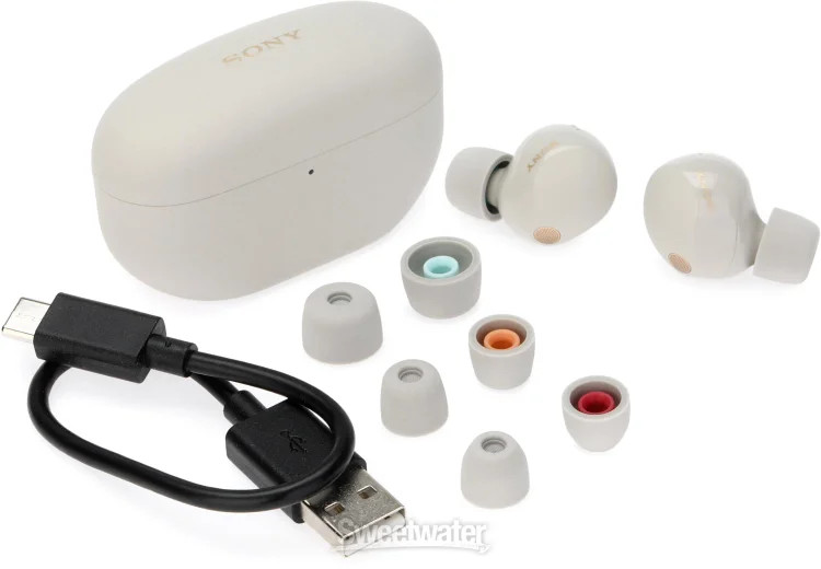 Sony WF-1000XM5 Wireless Noise-canceling Earbuds – Silver
