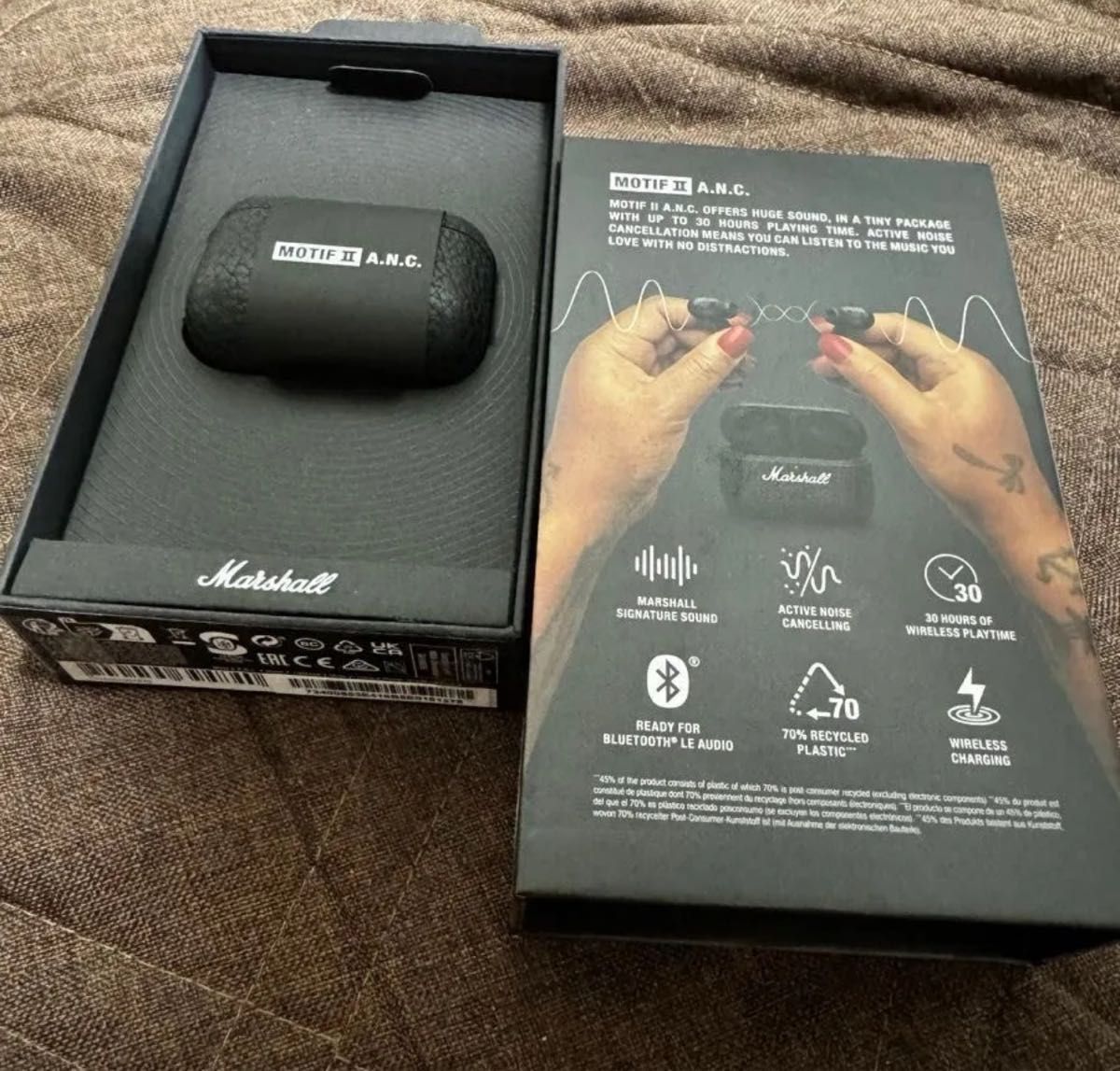 [Near Mint] Marshall Motif2 A.N.C audio Noise canceling Wireless earphones JAPAN