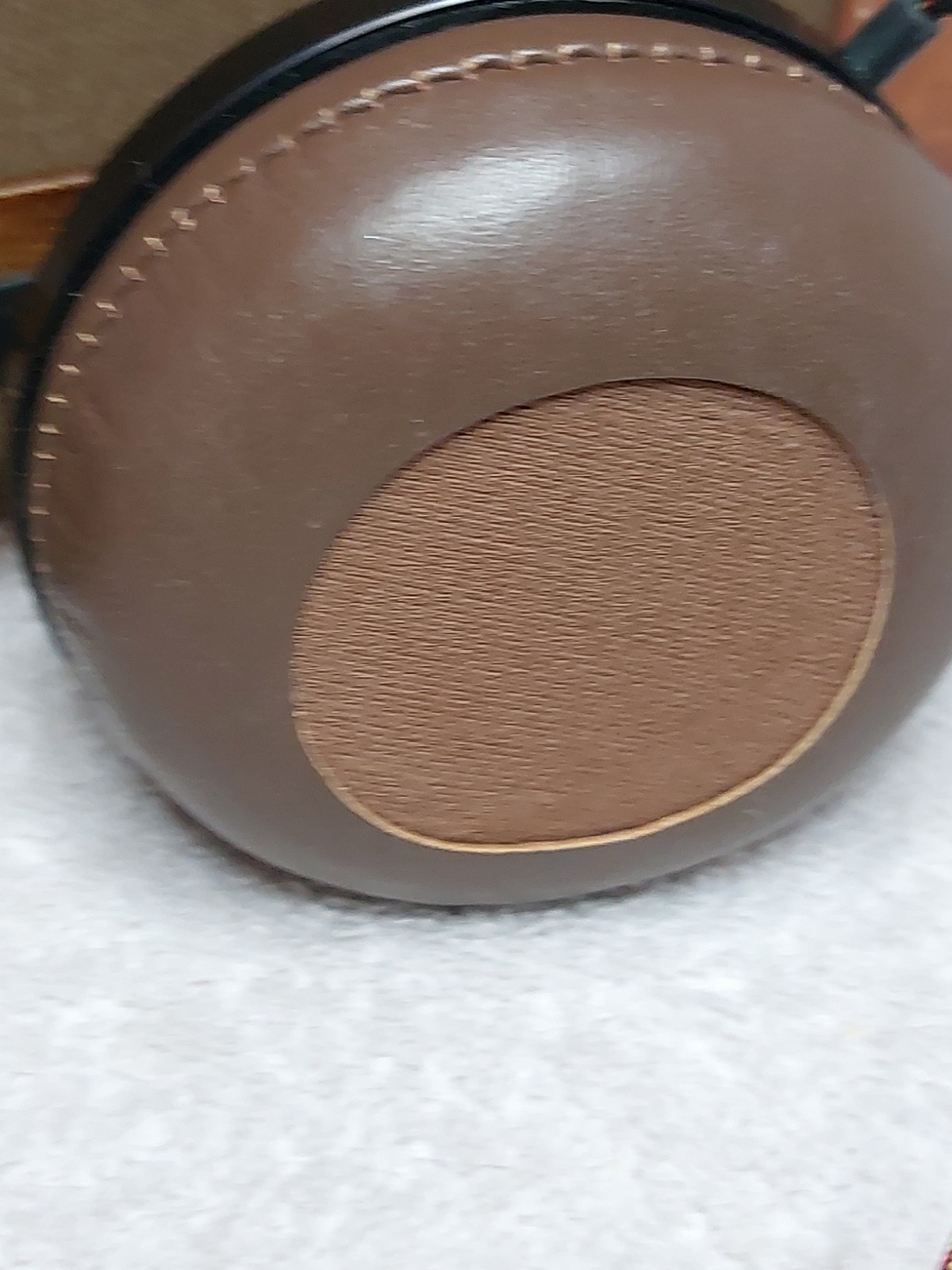 House of Marley Exodus On-Ear Wired Headphones-Harvest Brown Wood/Leather w/Bag