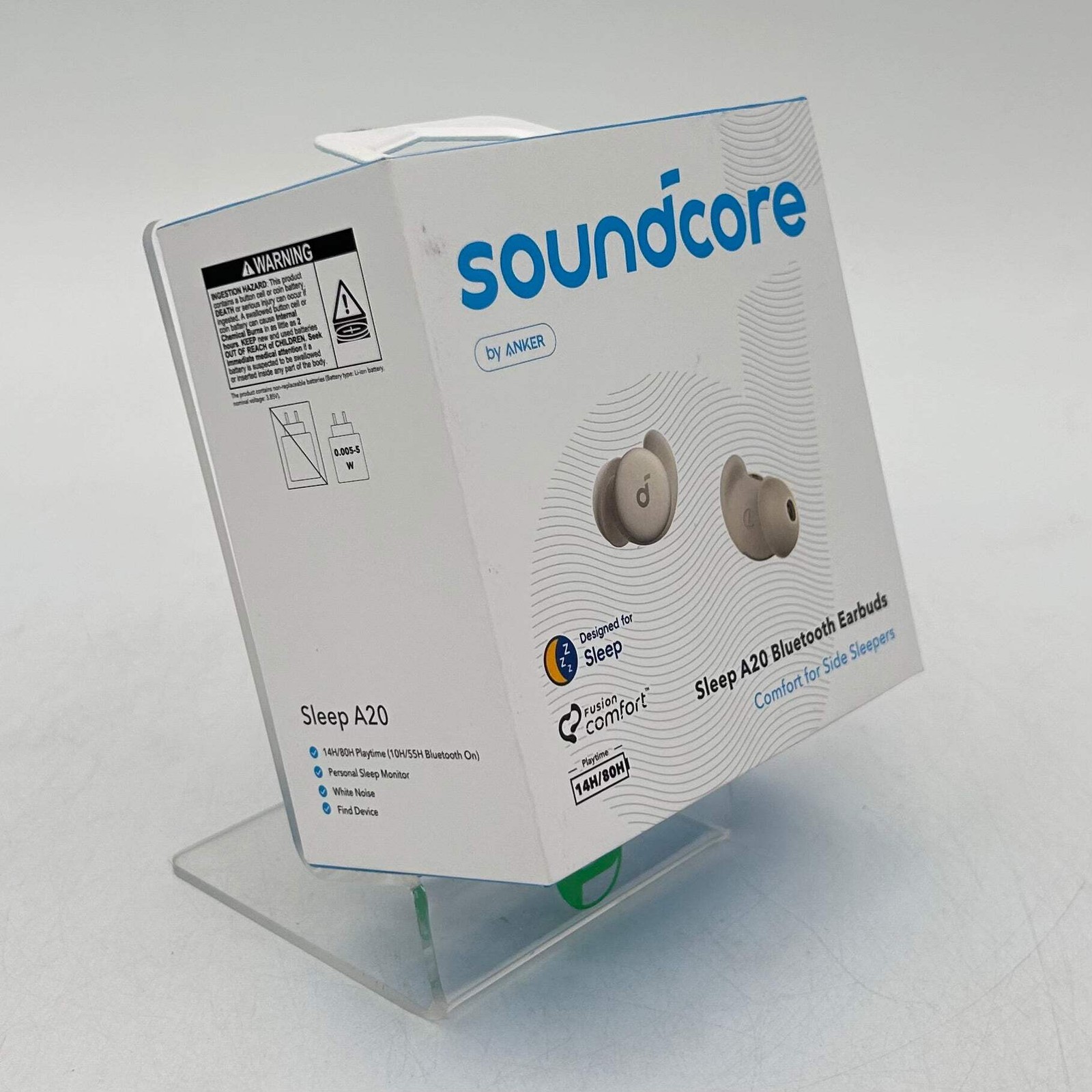 New Soundcore by Anker Sleep A20 In-Ear Wireless Ear Piece White A6611