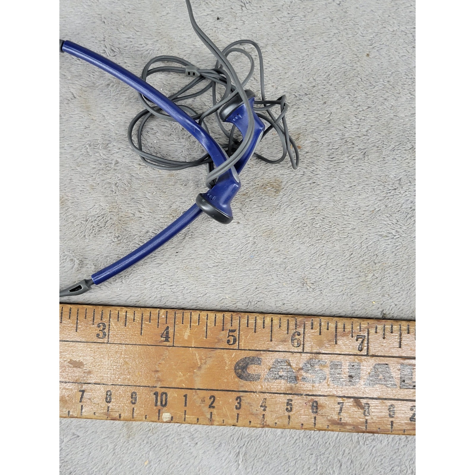 Panasonic Wired Neckband Headphones Blue Gray 3.5mm Jack Vintage RP-HS6