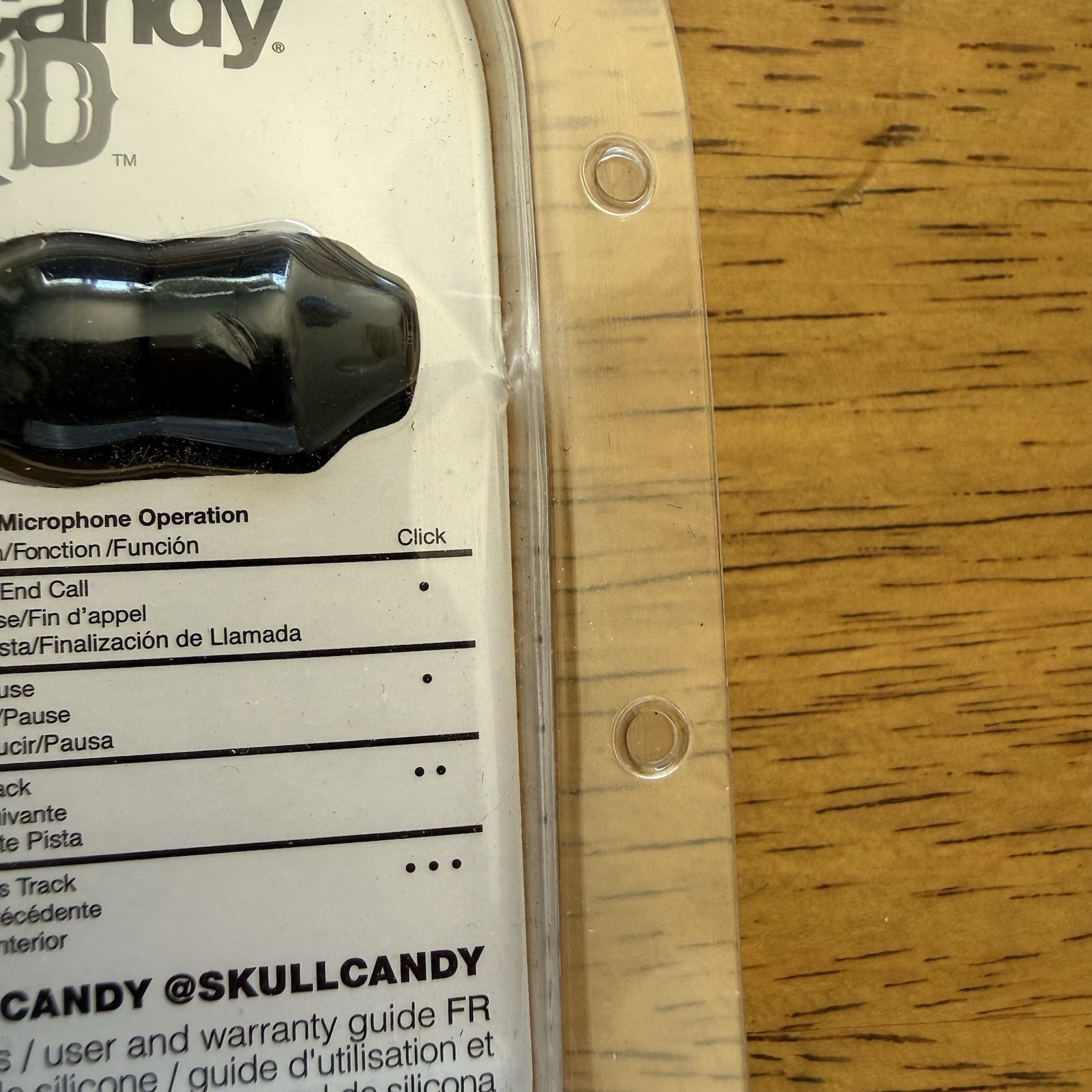 NEW Skullcandy Ink’d Microphone & Remote Black 2016 In-Line Earbuds 2 Silicone