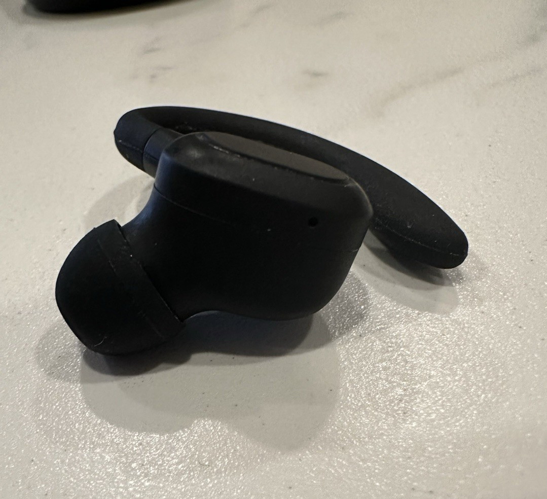 Single Open-Ear Sport Over the Ear Wireless Ear Hook Bluetooth Black Left Earbud