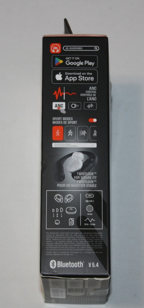 JBL Endurance Peak 4 True Wireless Bluetooth In-Ear Sport Headphones (Black) NEW