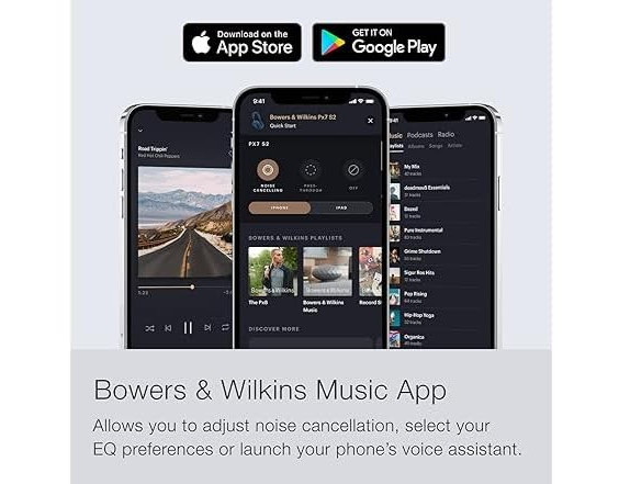 Bowers & Wilkins Px7 S2 Noise-Cancelling Wireless Bluetooth Headphones