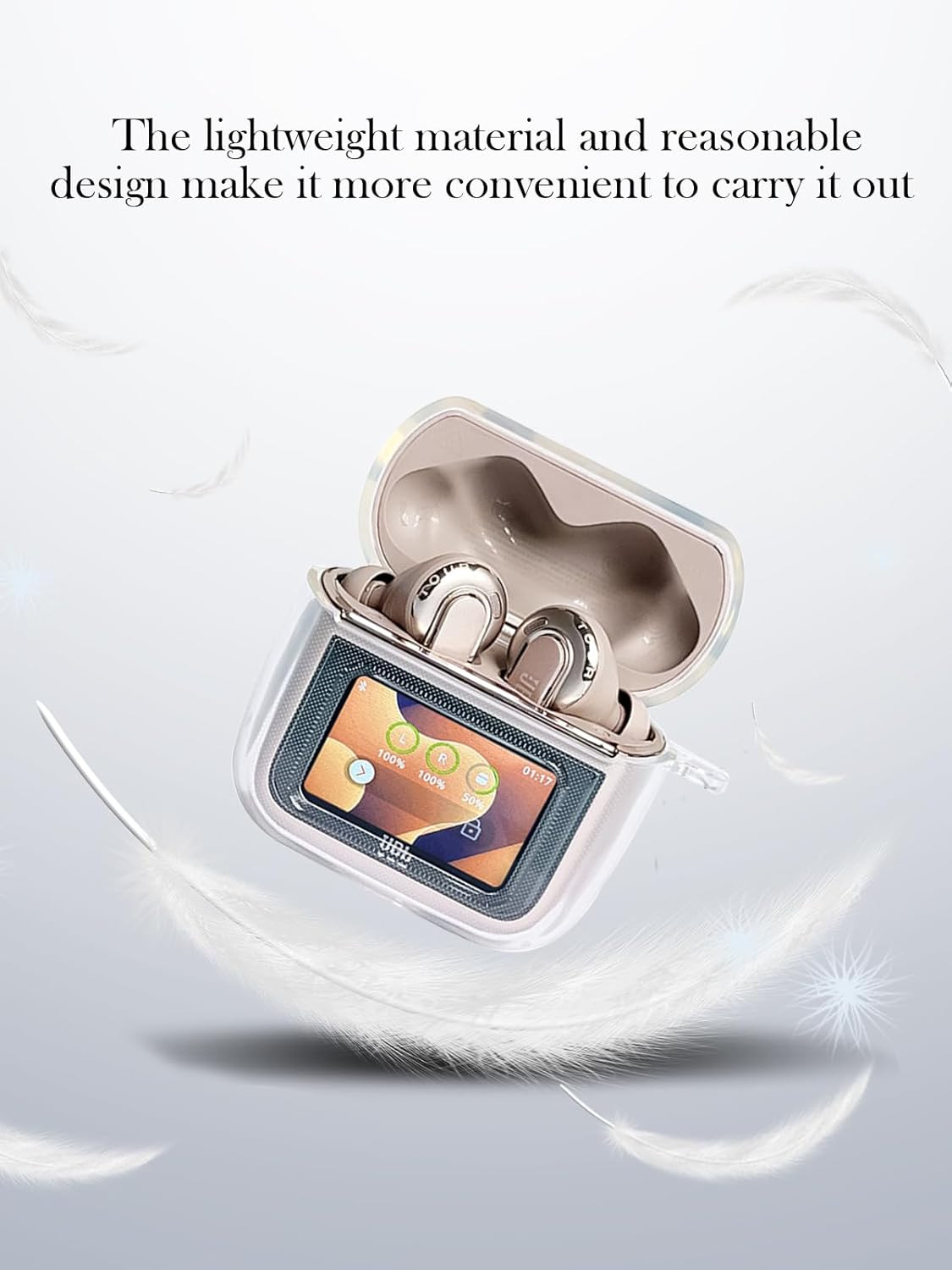 Case for JBL Tour PRO 3 Earbuds,Soft Protective,Shockproof, High Transparency T