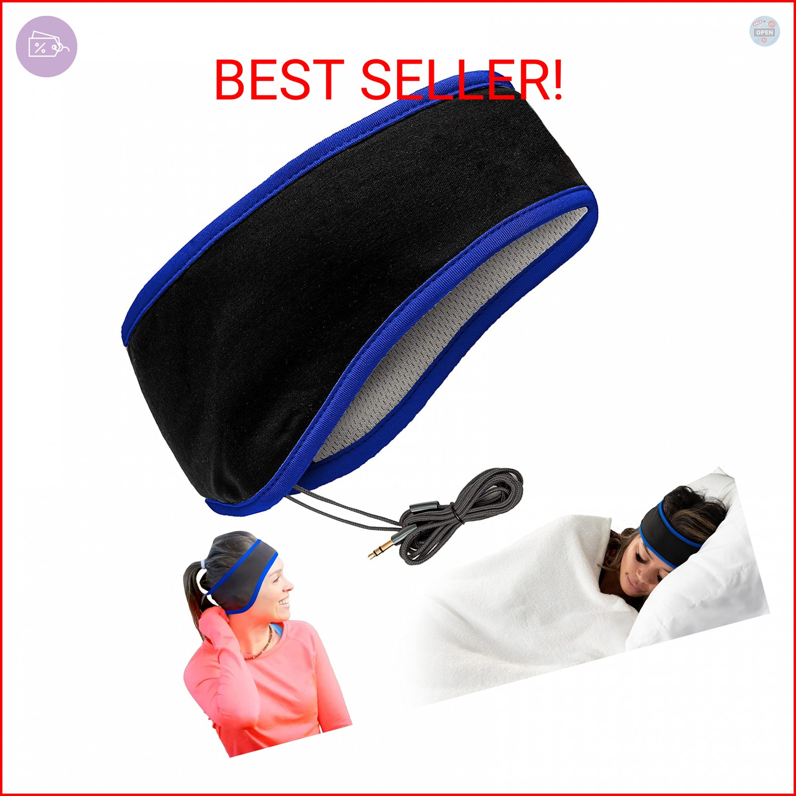CozyPhones Sleep Headphones – Over Ear Headphones from Ultra Thin Cool Mesh Wire