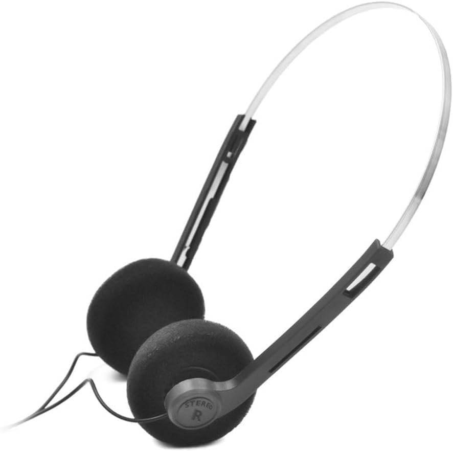 Classic Black Over-Ear Headphones with Adjustable Fit – Perfect for Music Lovers