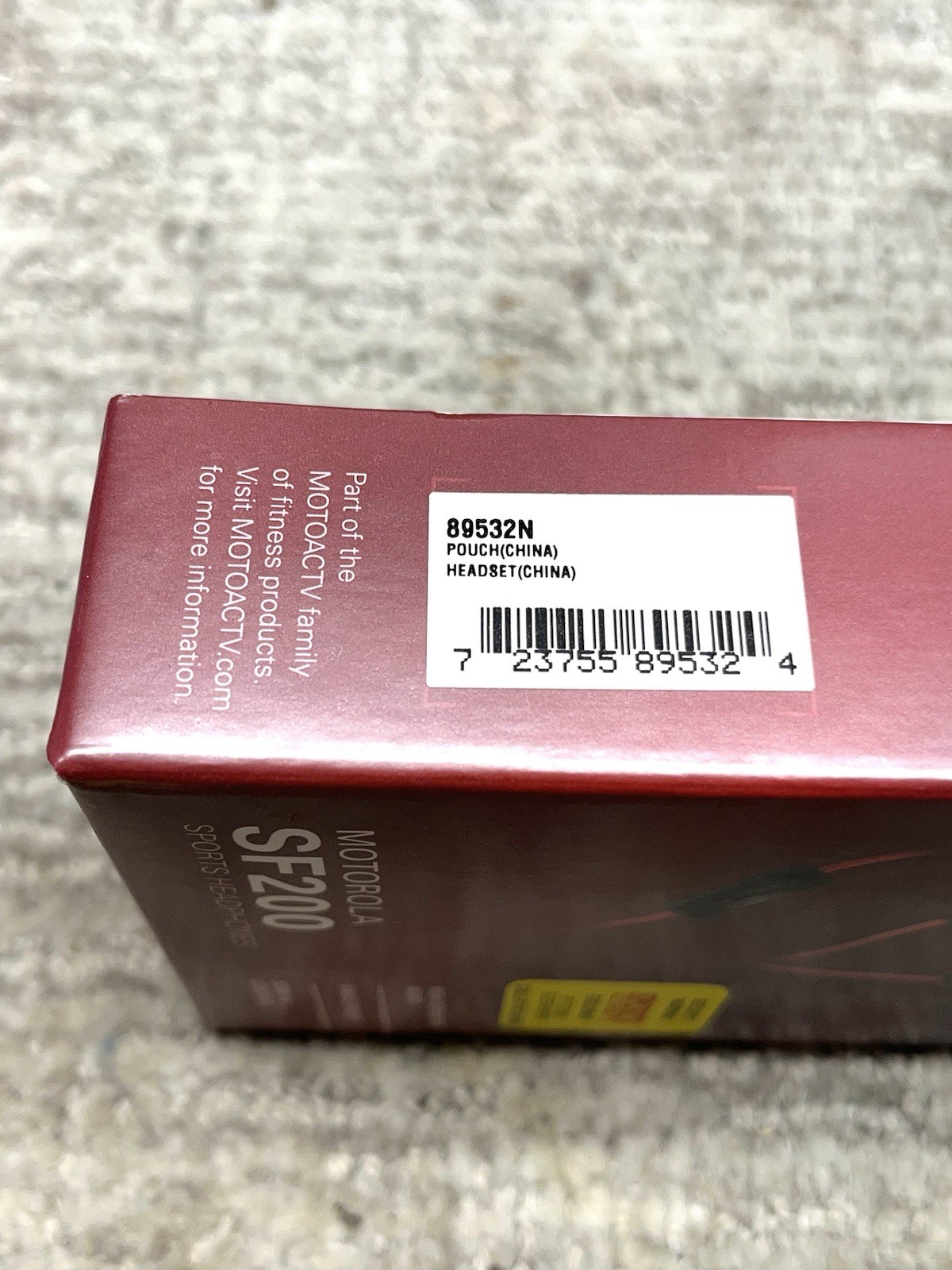 Motorola SF200 Sports Headphones New SEALED