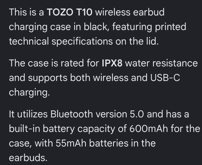 2018 TOZO Earbuds T10, Tested- Working, With Charging Case