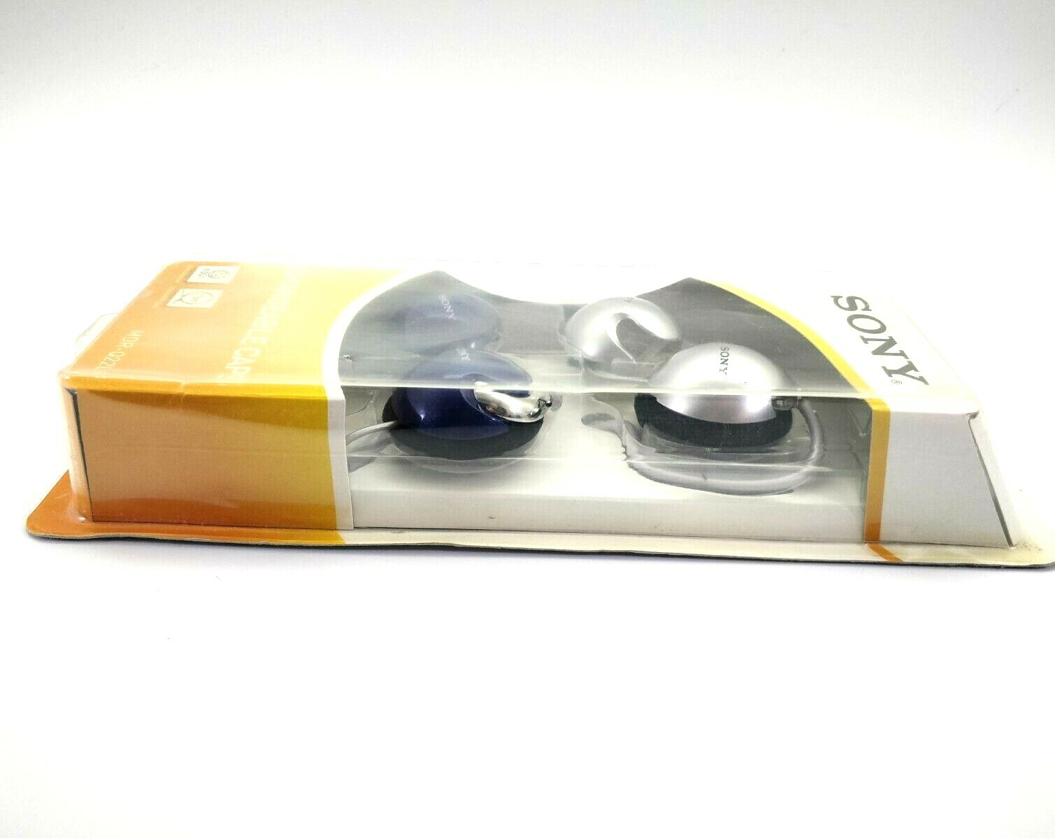 Sony MDR-Q22LP/SQ1 Stereo Headphones with Changeable Caps Blue Silver NOS