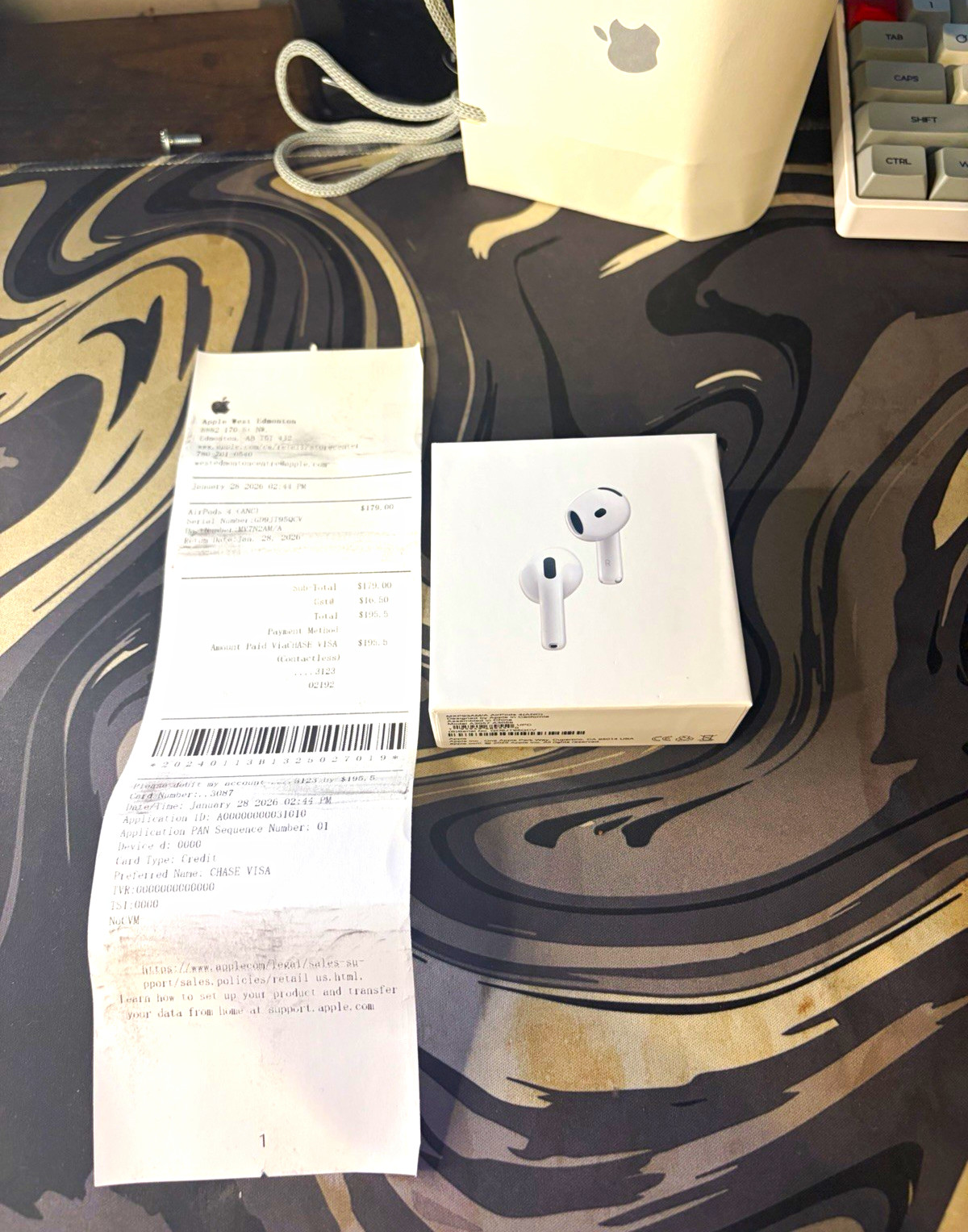 Apple AirPods 4 ANC Earbuds White MXP93AM/A