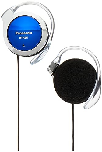 Panasonic Clip Headphones Blue RP-HZ47-S code length abt.1.0m On Ear 102dB/mW